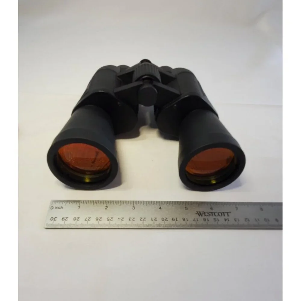 Binolux Military Compact Binoculars 20x50 Wide Angle Red Lens with Pouch